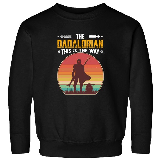 The Dadalorian Retro Vintage, Mens Dadalorian Fathers Day Sweatshirt