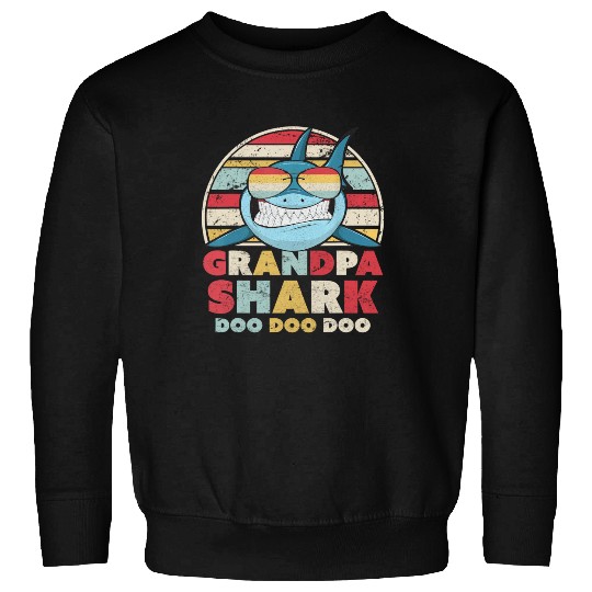 Grandpa Shark Sweatshirt, Gift For Grandad Sweatshirt