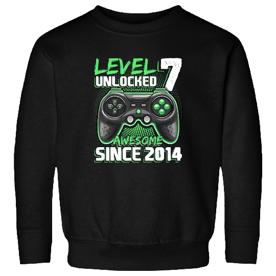 Level 7 Unlocked Awesome Video Game Gift Sweatshirt