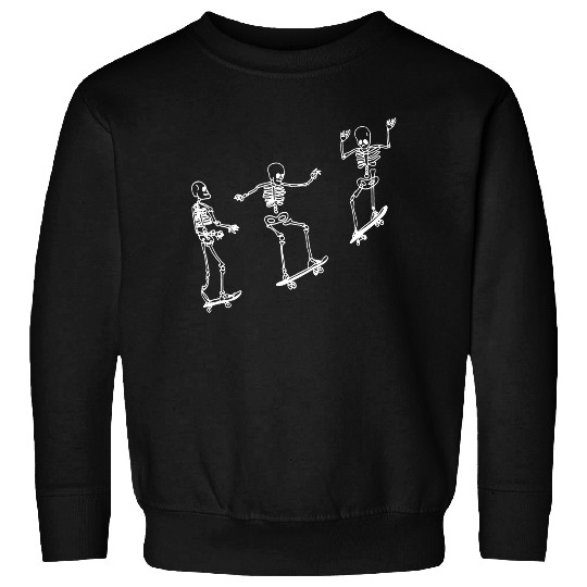 Funny Skeleton Skateboard Sweatshirt Sweatshirt
