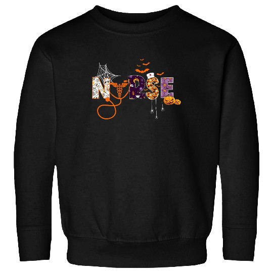 Nurse Health Worker Halloween Sweatshirt
