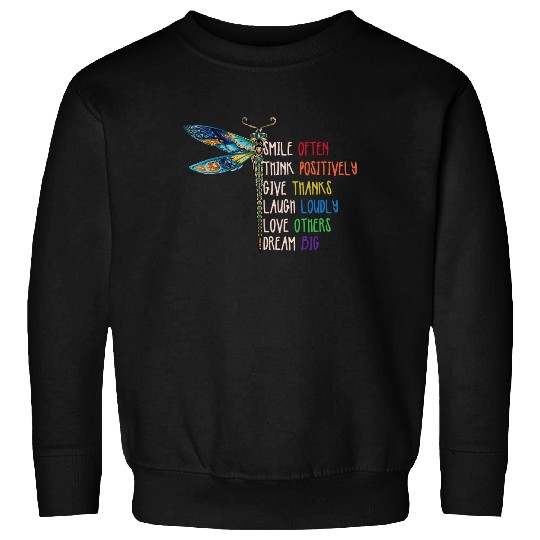 Motivation Inspiration Cute Dragonfly Sweatshirt