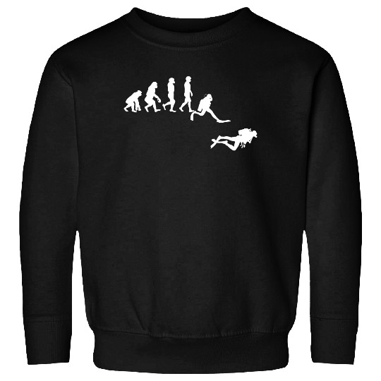 Scuba Dive T- Sweatshirt Evolution Diving Diver Ocean Lover Gift