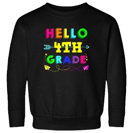 Hello 4th Grade Back to School Sweatshirt