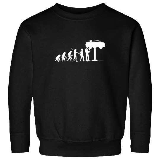 Evolution Mechanic Funny Sweatshirt Automotive Technician Gift
