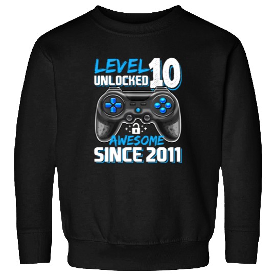 Level 10 Unlocked Awesome Video Game Gift Sweatshirt