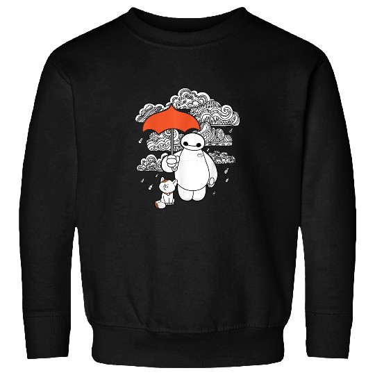 Disney Big Hero 6 Baymax Patterned Rain Clouds P Sweatshirts