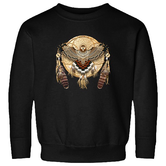 Red-Tail Hawk Dreamcatcher Mandala Classic Sweatshirt
