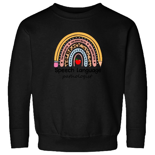 Speech Therapy Leopard Rainbow Sweatshirt