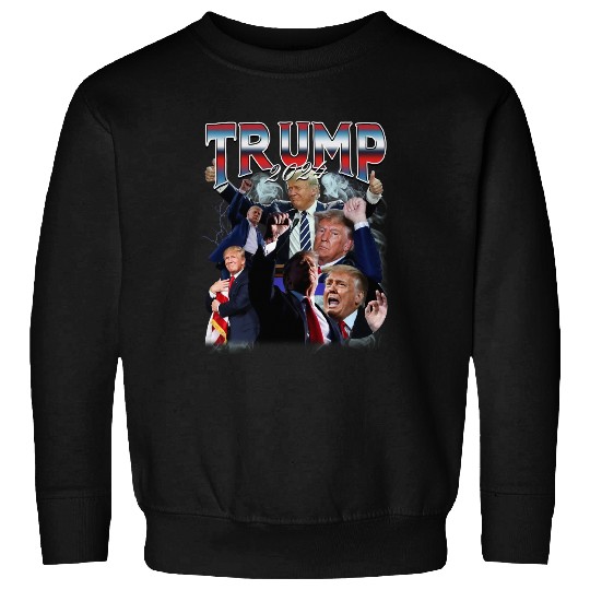 Trump 2024 90s Rap Bootleg Soft Style Sweatshirts