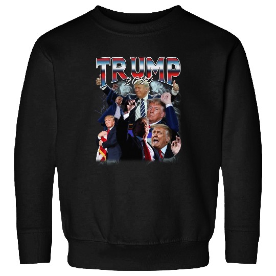 Trump 2024 90s Rap Bootleg Soft Style Sweatshirts