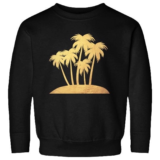 Palm Gold Beach Vacation Island Luxury Summer Sun