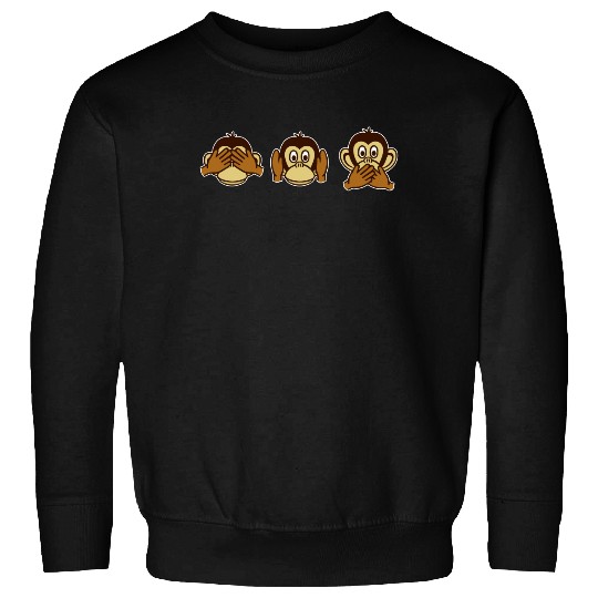Three wise monkeys Sweatshirt