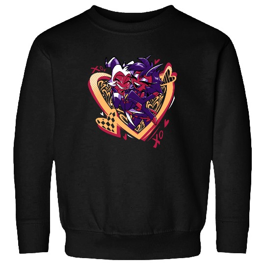 Cute Moxxie Millie Helluva Boss Couple Sweatshirts, Hazbin Hotel Characters