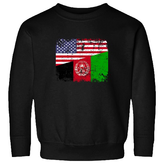 Usa Afghanistan Flag Sweatshirt