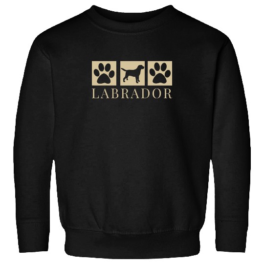 Labrador Retriever Silhouette Dog Black Lab Mom Dad Sweatshirt