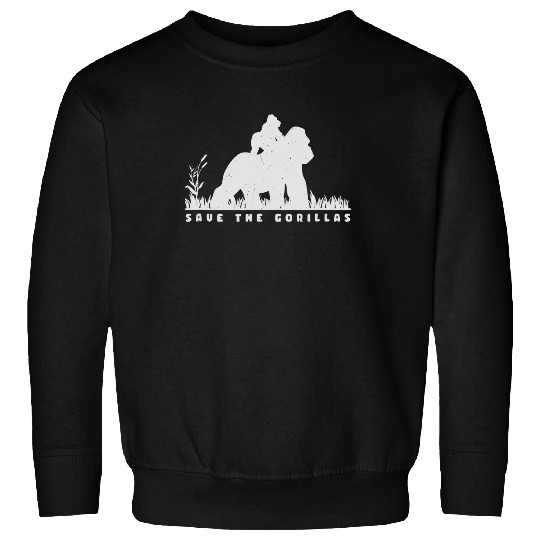 Save the Gorillas Mama & Baby Gorilla Sweatshirt