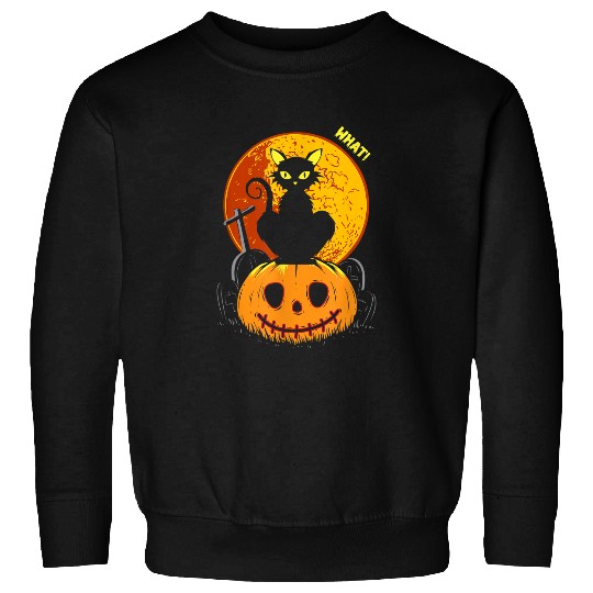 Halloween Funny and Scary Cat Sweatshirt