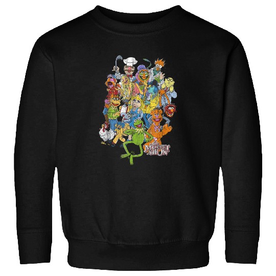 Disney The Muppets Main Characters Distressed Group Shot Sweatshirts
