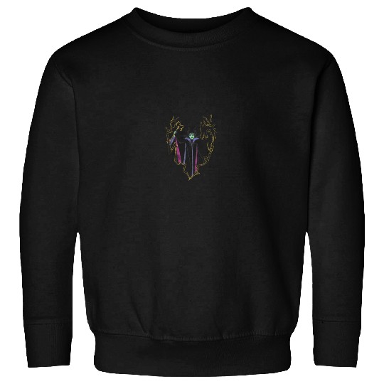 Disney Maleficent Line Art Portrait Sweatshirts