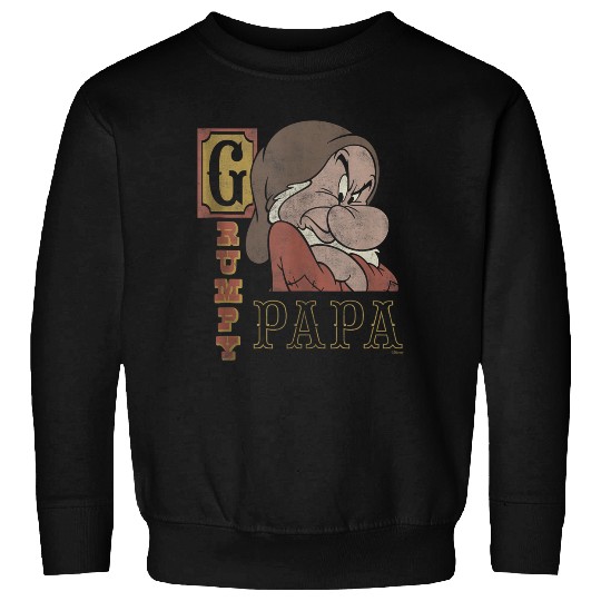 Disneyss Snow White And The Seven Dwarfs Grumpy Papa Sweatshirts