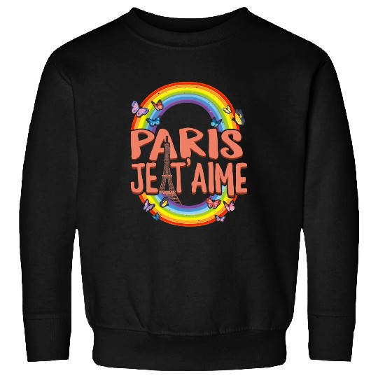 Paris je t'aime I Love Eiffel Tower Sweatshirt