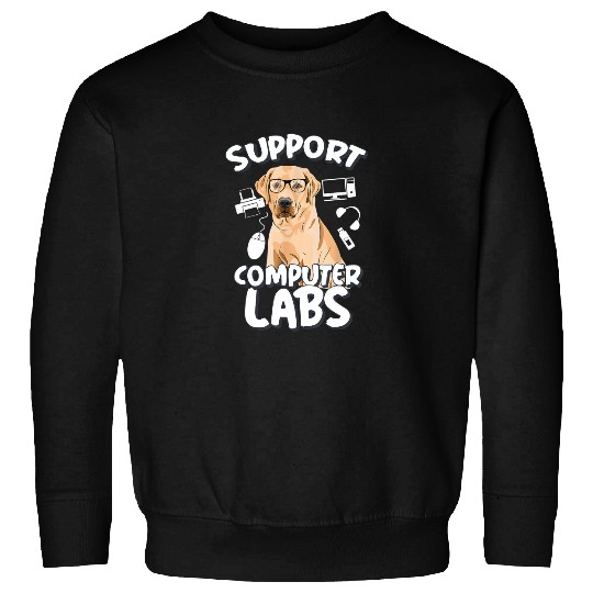 Computer Lab Funny Computer Science Teacher Dog Sweatshirt
