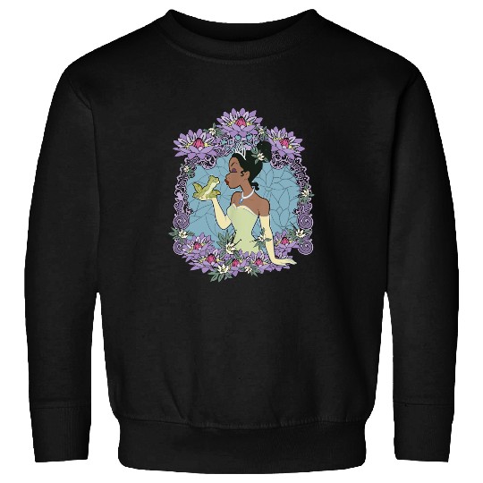 Disney Princess And The Frog Tiana Floral Frame Portrait Sweatshirts