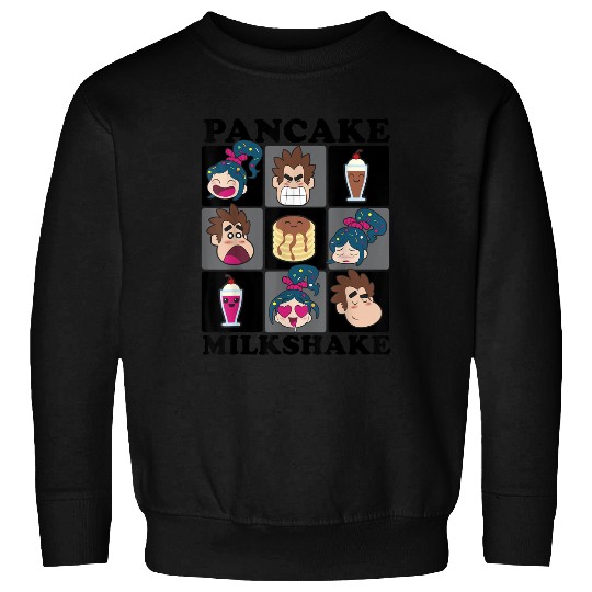 Disneyss Wreck It Ralph 2 Pancake Grid Graphic Sweatshirts