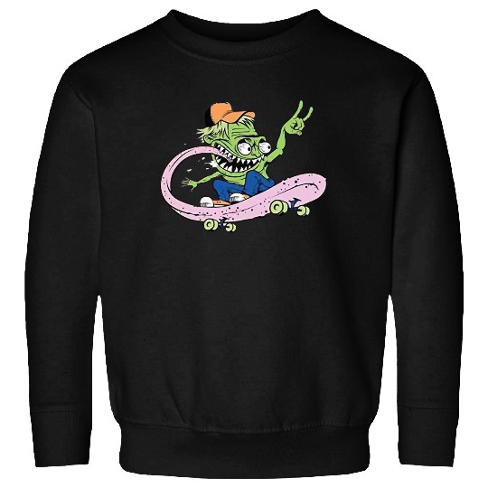 Pop Threads Skateboard Monster Sweatshirt