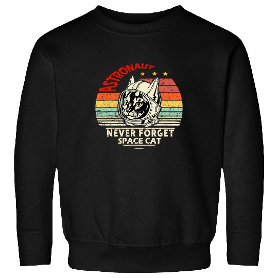 Astronaut cat Retro space cat Sweatshirt