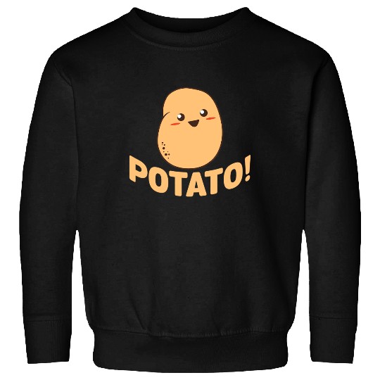Cute Potato Smiling Tee Sweatshirt