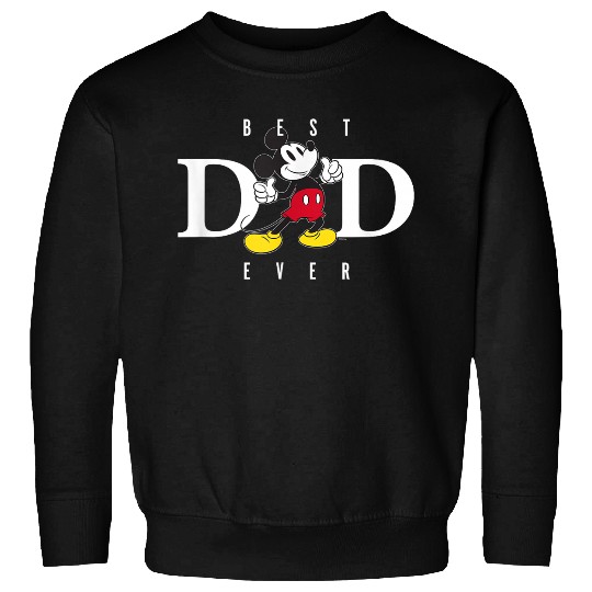 Disney Mickey Mouse Thumbs Up Best Dad Ever Fathers Day Sweatshirts