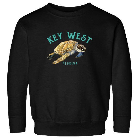 Key West Florida Happy Sea Turtle Sweatshirt