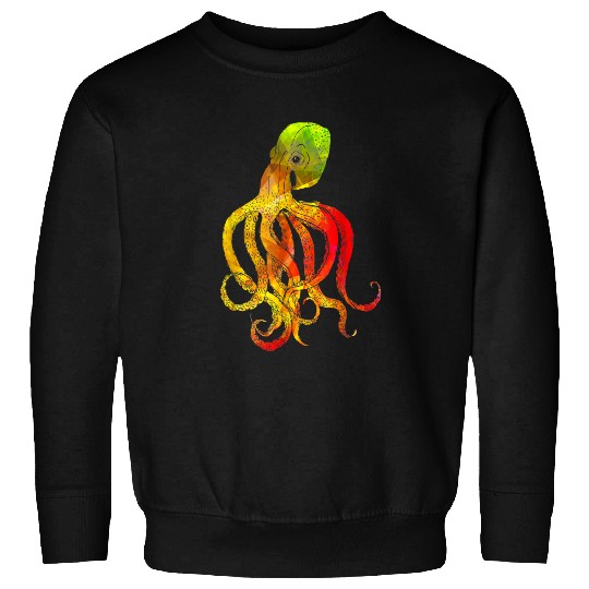 Sea Animals Squid Sea Monster Kraken Octopus Sweatshirt