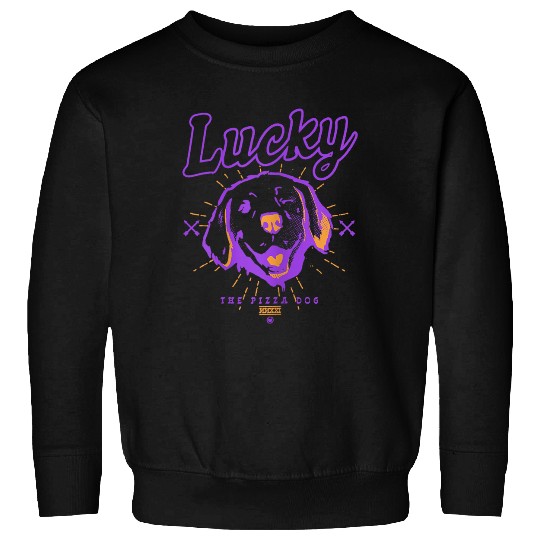 Marvels Hawkeye Disneyss Plus Lucky The Pizza Dog Line Art Sweatshirts