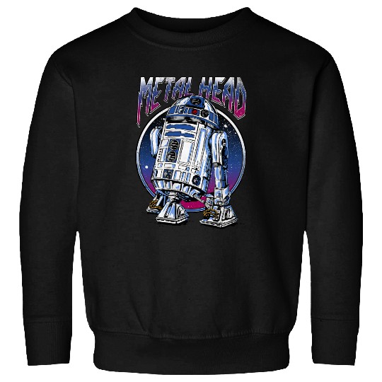 Star Warss R2D2 Metal Head Vintages Disney+ Sweatshirts