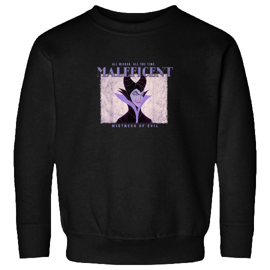 Disney Maleficent All Wicked All The Time Poster Sweatshirts