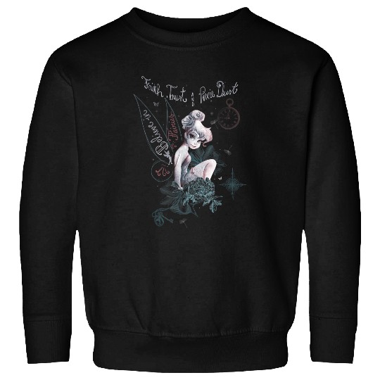 Disneyss Peter Pan Tinker Bell Believe Drawing Portrait Sweatshirts