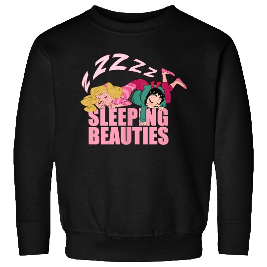 Disneyss Wreck it Ralph Sleeping Beauties Vanellope Aurora Sweatshirts