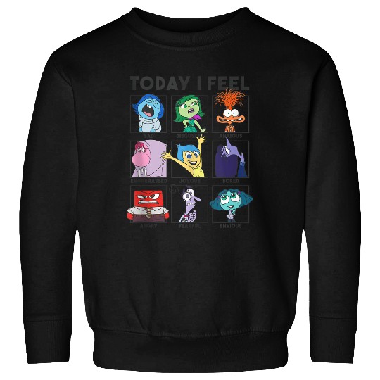 Disneyss Pixars Inside Out 2 Today I Feel Emotions Panels Sweatshirts