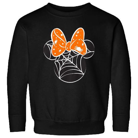 Kids Disneyss Mickey And Friends Halloween Minnie Spiderweb Toddler Sweatshirts