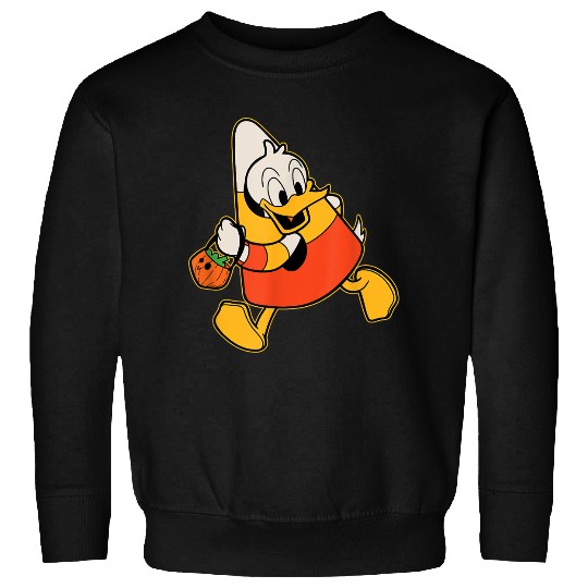 Disneyss Donald Duck Candy Corn Costume Spooky Cute Halloween Sweatshirts