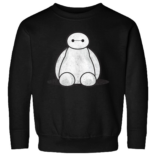 Disneyss Big Hero 6 Cute Baymax Sitting Distressed shots Sweatshirts