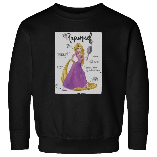 Disney Tangled Rapunzel Fashion Callouts Sweatshirts
