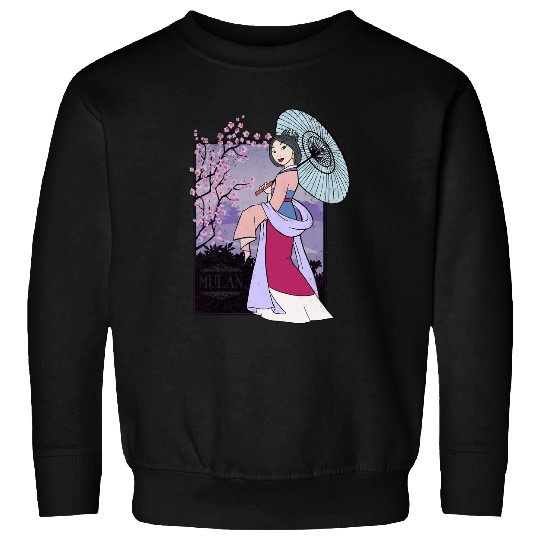 Disney Mulan Honor To Us All Cherry Blossoms Graphic Sweatshirts