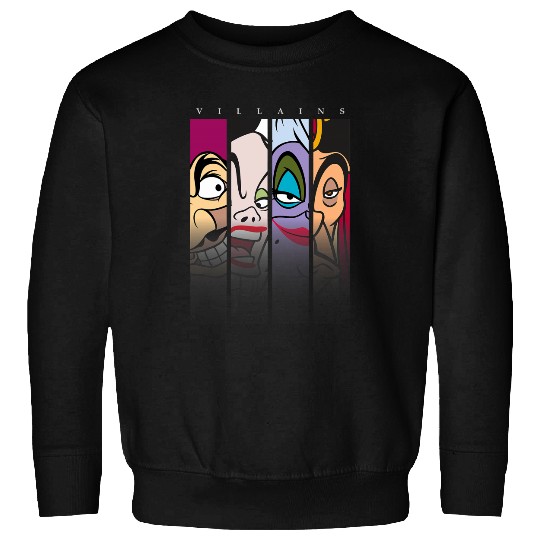 Disney Villains Ursula Captain Hook Cruella Jafar Sweatshirts