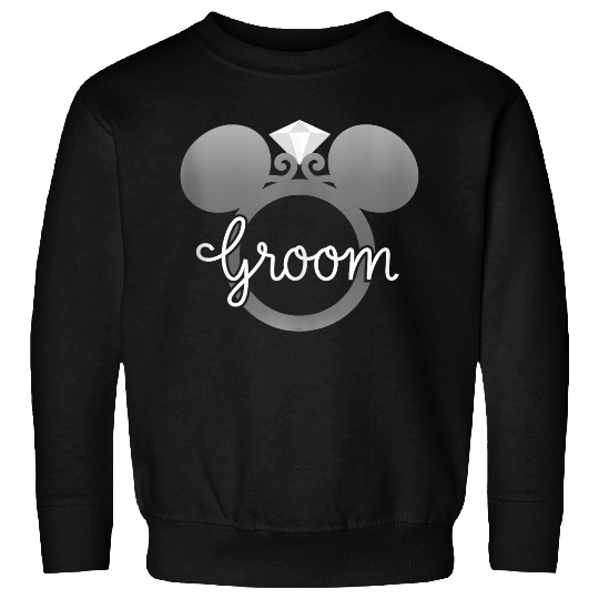 Disney Mickey Mouse Diamond Wedding Engagement Ring Groom Sweatshirts