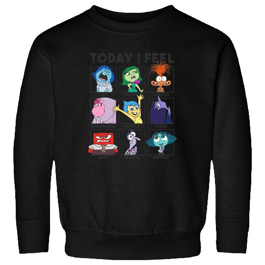 Disney Pixars Inside Out 2 Today I Feel... Emotions Panels Sweatshirts