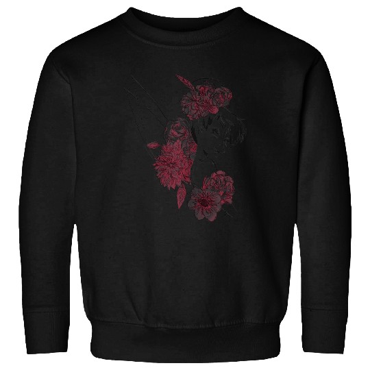 Disneyss Peter Pan Tinkerbell Flowers Floral Outline Sweatshirts
